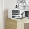 Vidaxl Bureau Organizer 36x26x29.5 cm verarbeitetes Holz weiß