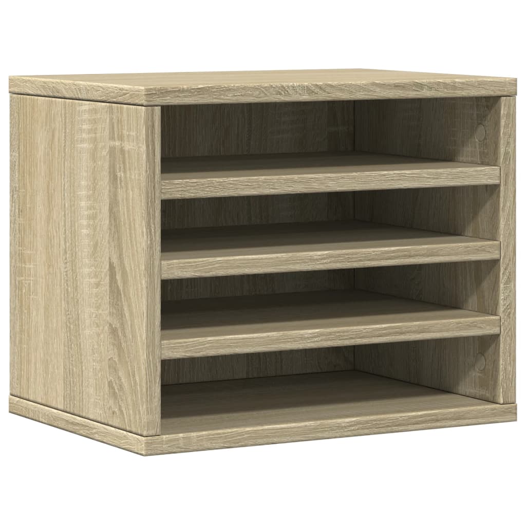 Vidaxl Bureau Organizer 36x26x29.5 cm verarbeitetes Holz Sonoma Oak Colored