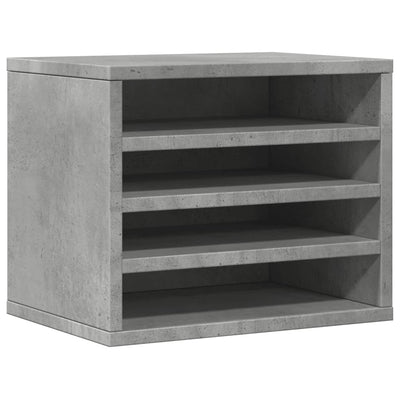 Vidaxl Bureau Organizer 36x26x29.5 cm verarbeiteter Holzbetonglijs