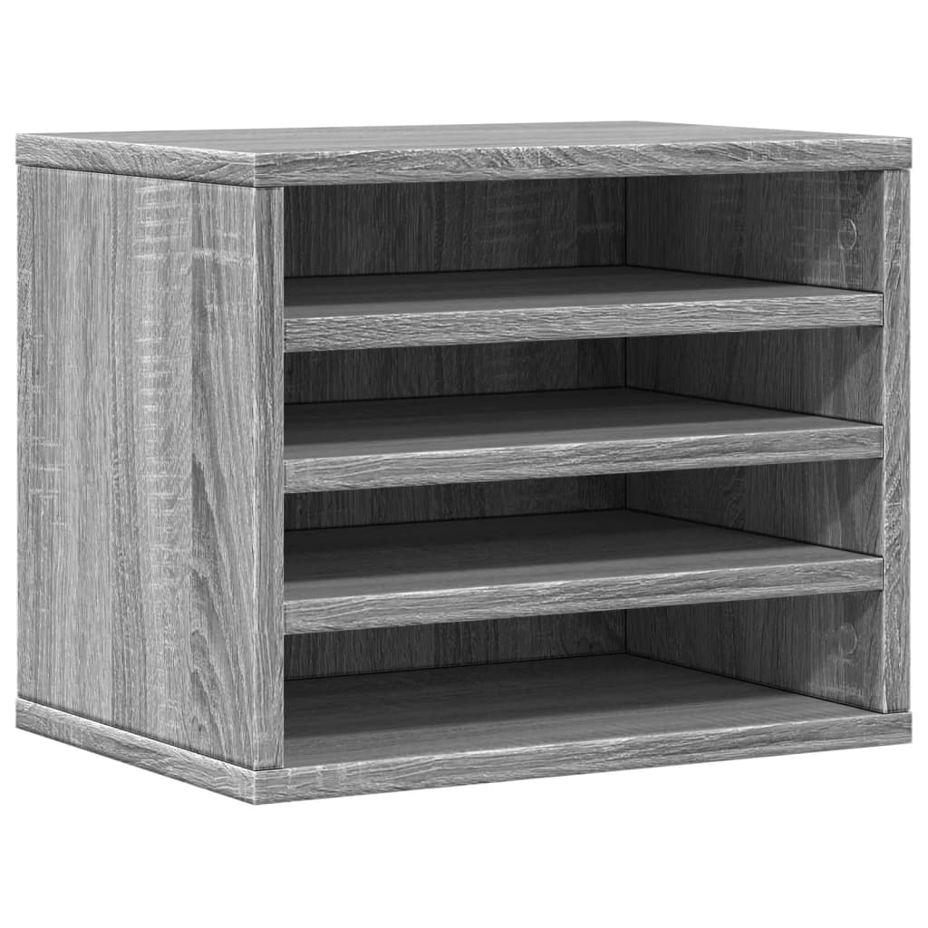 Vidaxl Bureau Organizer 36x26x29.5 cm verarbeiteter Holzgrau Sonoma -Eiche