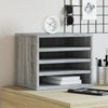 Vidaxl Bureau Organizer 36x26x29.5 cm verarbeiteter Holzgrau Sonoma -Eiche