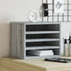 Vidaxl Bureau Organizer 36x26x29.5 cm verarbeiteter Holzgrau Sonoma -Eiche