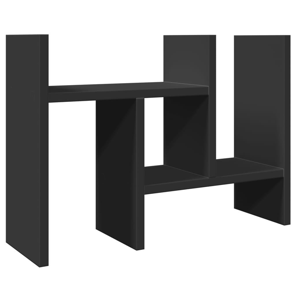 Vidaxl Bureau Organizer 34.5x15.5x35.5 cm verarbeitetes Holzschwarz