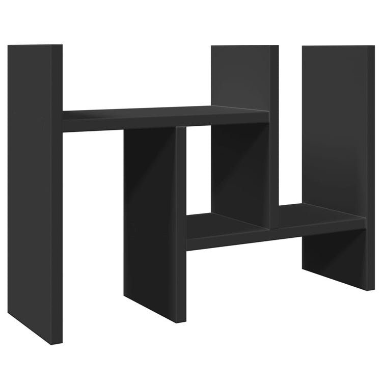 Vidaxl Bureau Organizer 34.5x15.5x35.5 cm verarbeitetes Holzschwarz