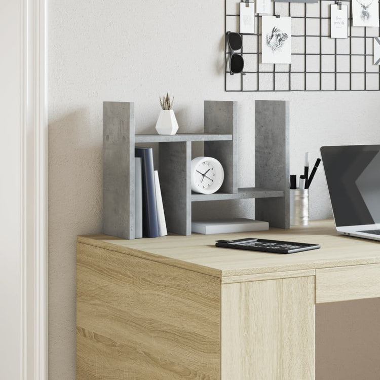 Vidaxl Bureau Organizer 34.5x15.5x35 cm verarbeiteter Holzbetonglijs