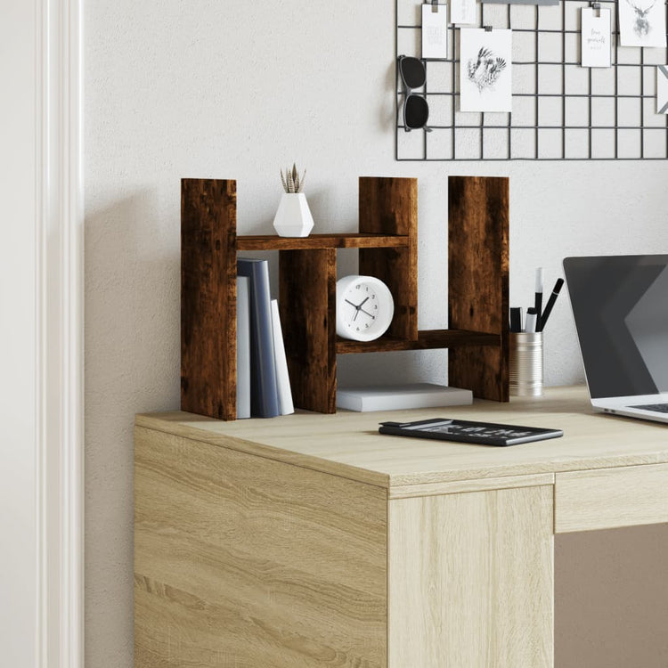 Vidaxl Bureau Organizer 34.5x15,5x35,5 cm Holzgeräuchchen -Eiche gefärbt