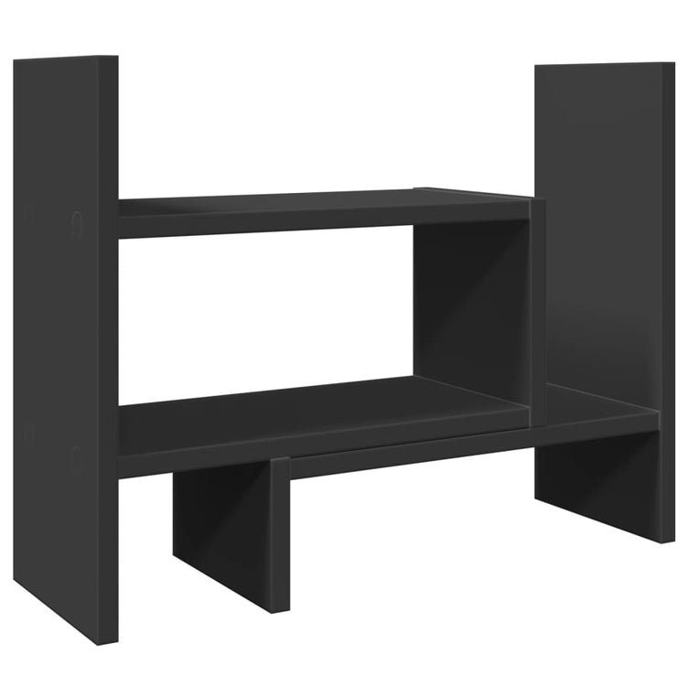 Vidaxl Bureau Organizer 38.5x17x39 cm verarbeitetes Holzschwarz