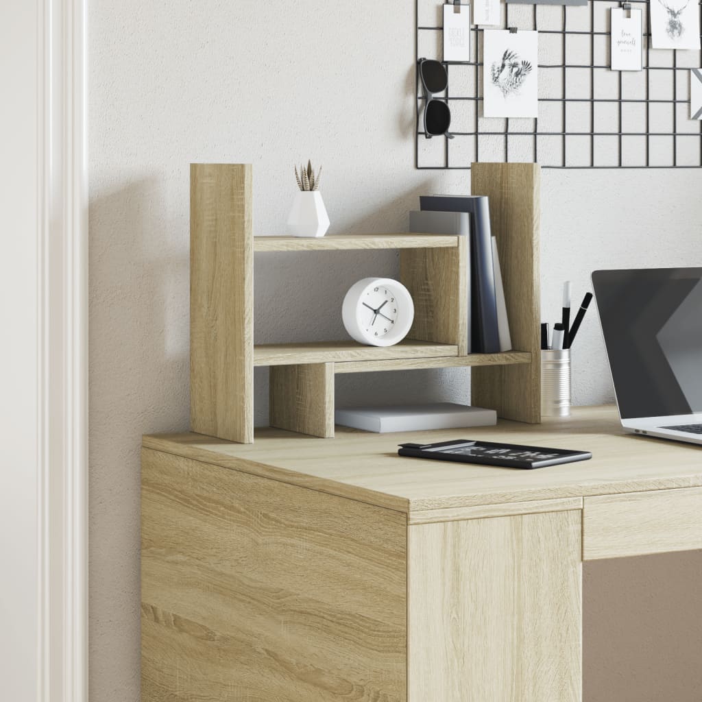 Vidaxl Bureau Organizer 38.5x17x39 cm verarbeitetes Holz Sonoma Eichefarbe