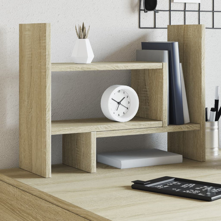 Vidaxl Bureau Organizer 38.5x17x39 cm verarbeitetes Holz Sonoma Eichefarbe