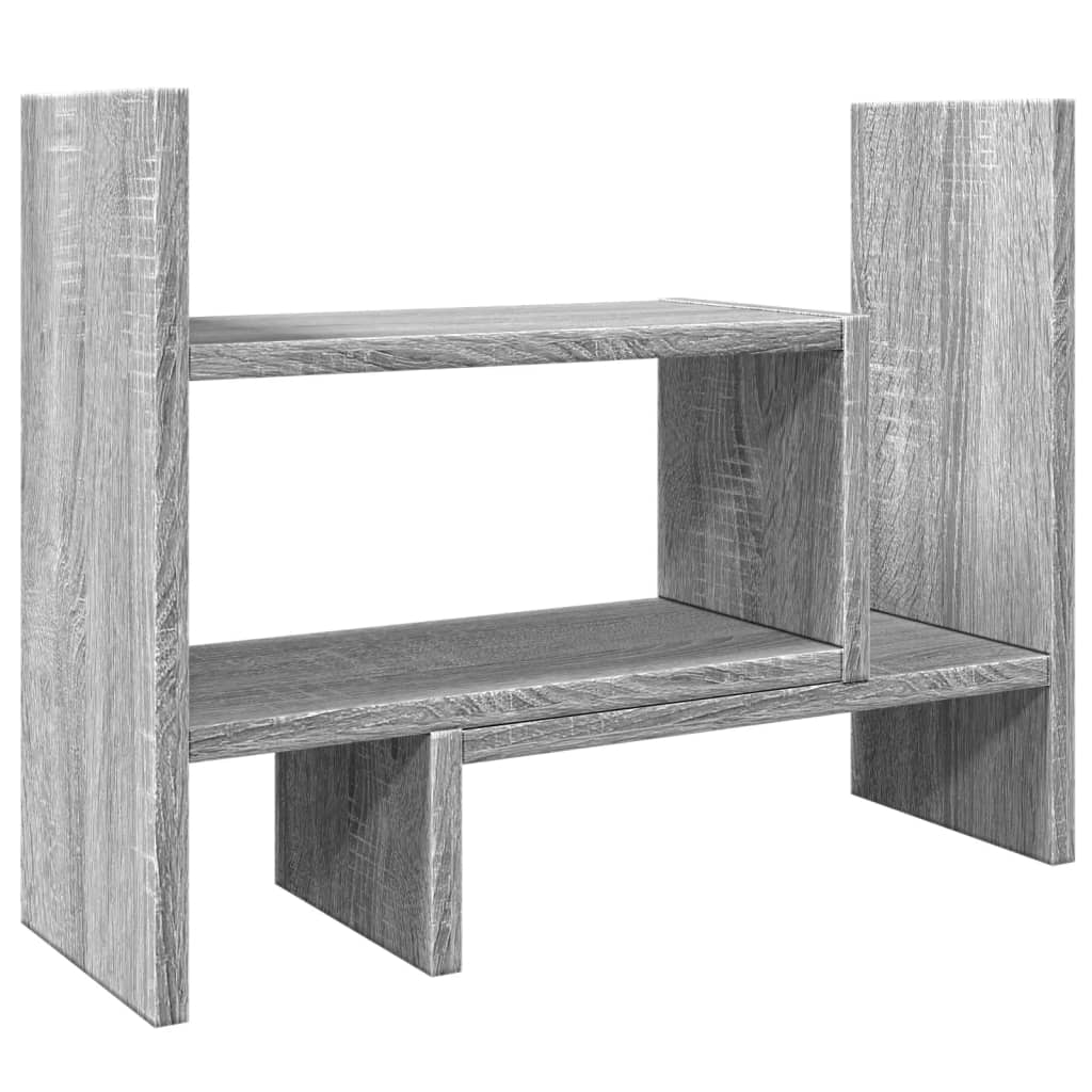 Vidaxl Bureau Organizer 38.5x17x39 cm verarbeiteter Holzgrau Sonoma Eiche
