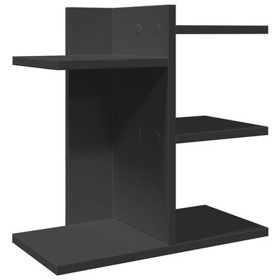 Vidaxl Bureau Organizer 42x21.5x42 cm verarbeitetes Holzschwarz