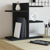 Vidaxl Bureau Organizer 42x21.5x42 cm verarbeitetes Holzschwarz