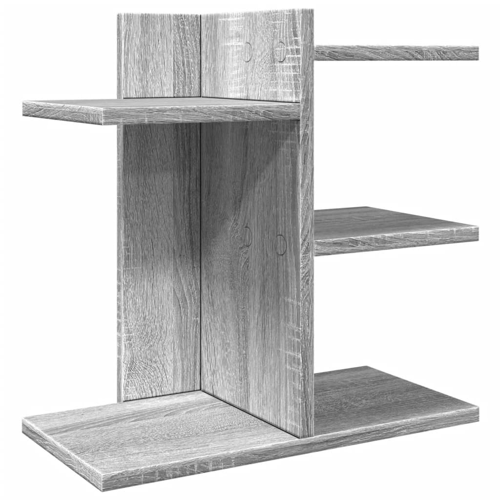 Vidaxl Bureau Organizer 42x21.5x42 cm verarbeiteter Holzgrau Sonoma -Eiche