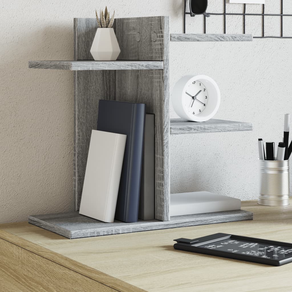 Vidaxl Bureau Organizer 42x21.5x42 cm verarbeiteter Holzgrau Sonoma -Eiche