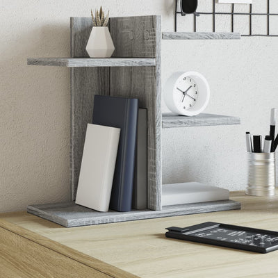 Vidaxl Bureau Organizer 42x21.5x42 cm verarbeiteter Holzgrau Sonoma -Eiche