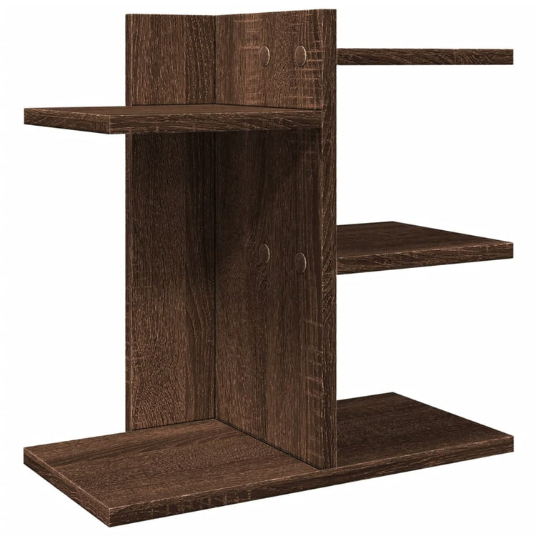 Vidaxl Bureau Organizer 42x21.5x42 cm verarbeiteter Holzbraun -Eiche -Colored