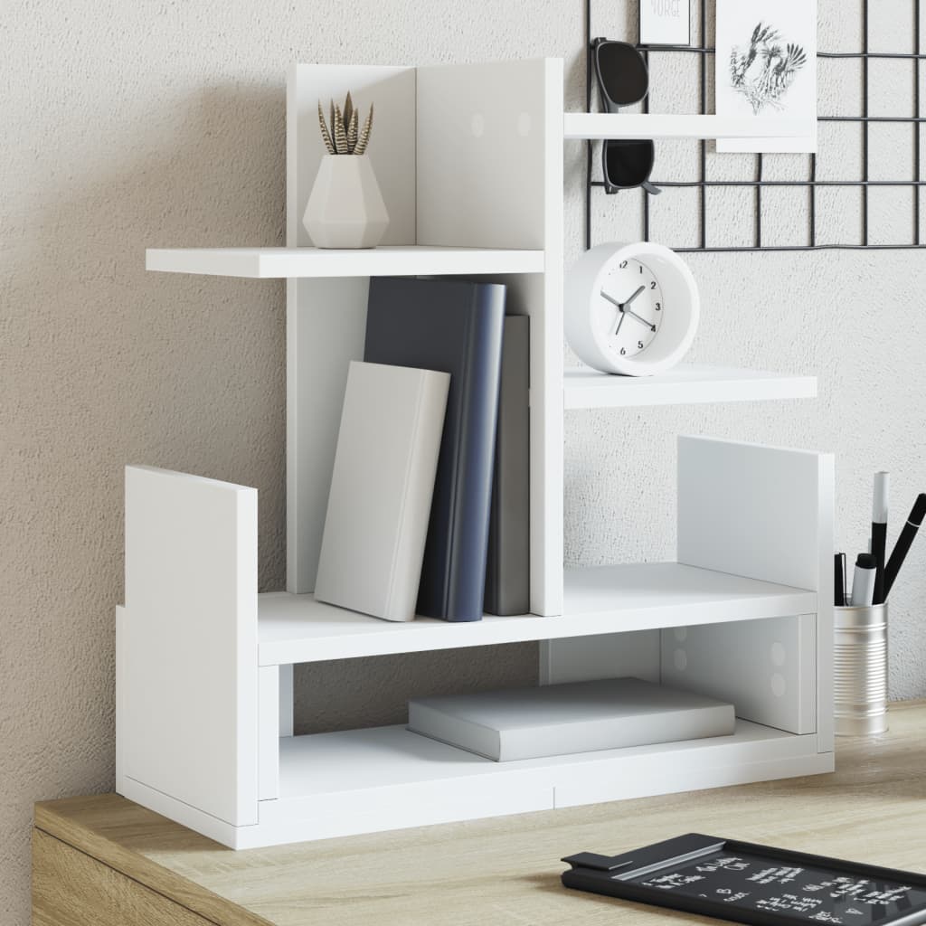 Vidaxl Bureau Organizer 49x20x52.5 cm verarbeitetes Holz weiß