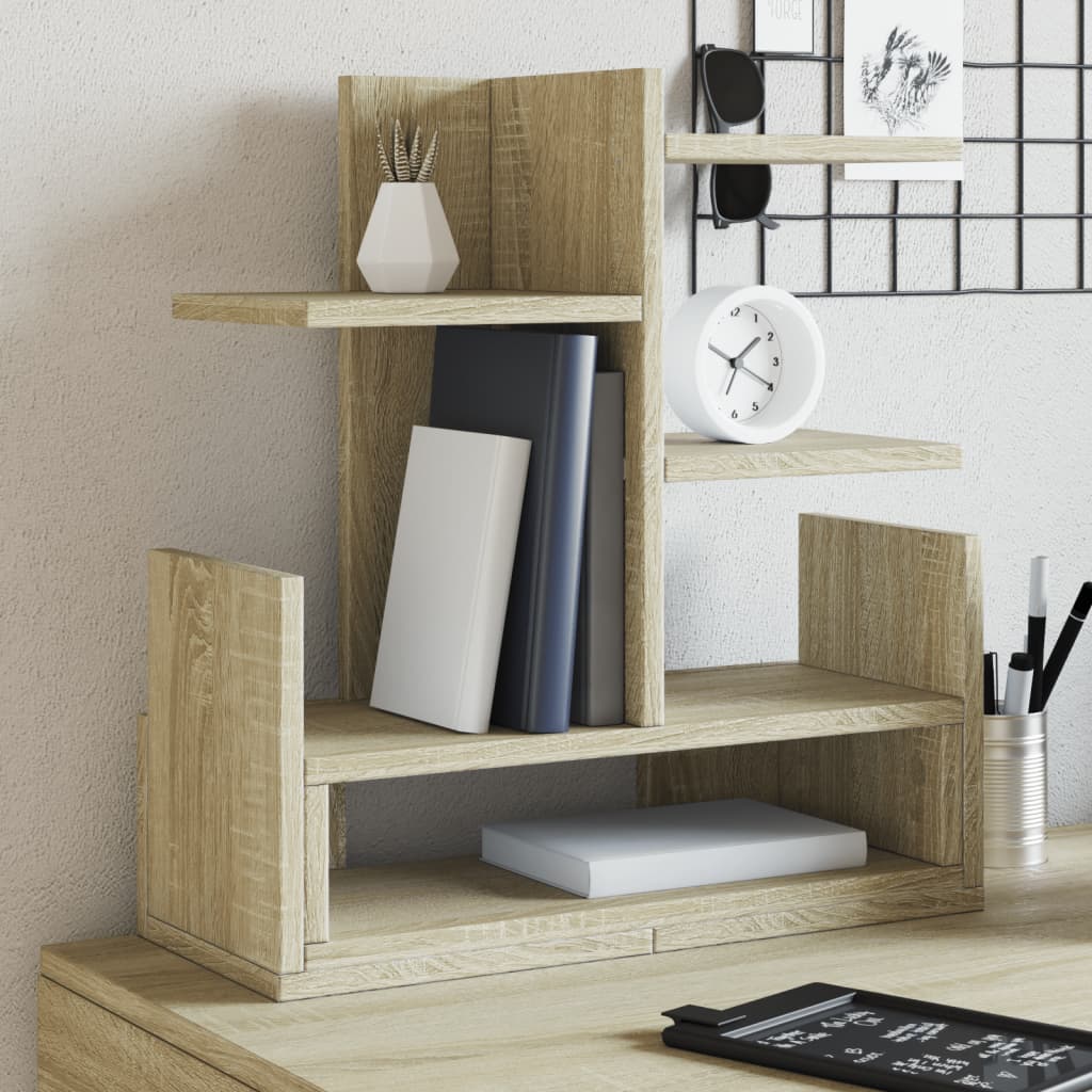 Vidaxl Bureau Organizer 49x20x52.5 cm verarbeitetes Holz Sonoma Oak Colored
