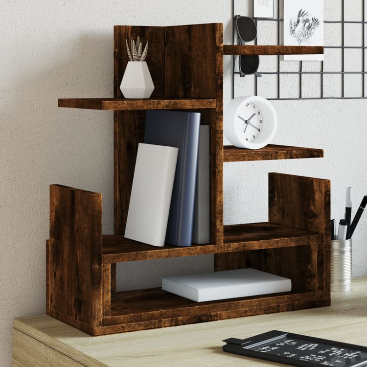 Vidaxl Bureau Organizer 49x20x52.5 cm verarbeitete Holzgeräuchchen -Eichenfarbe