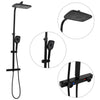 Vidaxl Duschkopf Set Double mit Mixer Tap und Schlauch Messing Schwarz