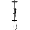 Vidaxl Duschkopf Set Double mit Mixer Tap und Schlauch Messing Schwarz