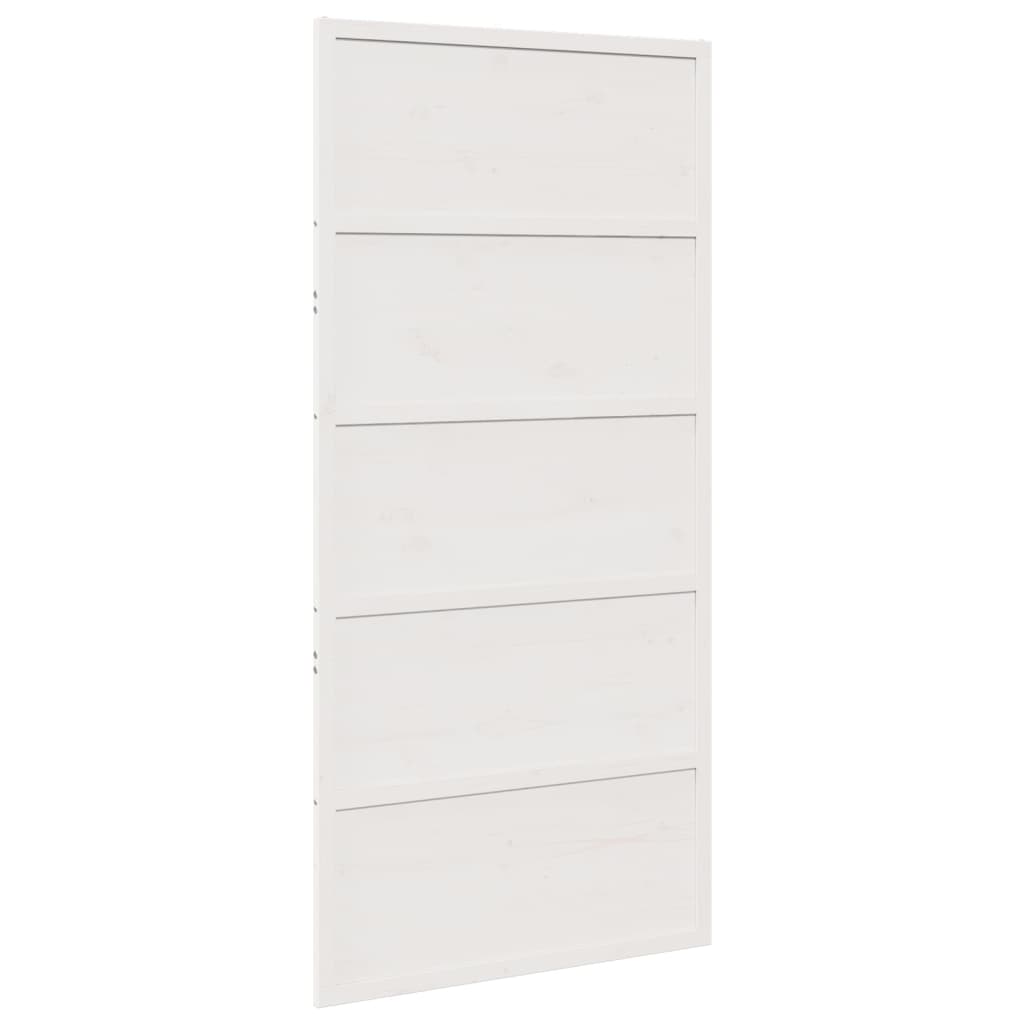 Vidaxl Schiebetür 100x208 cm Festkiefer weiß