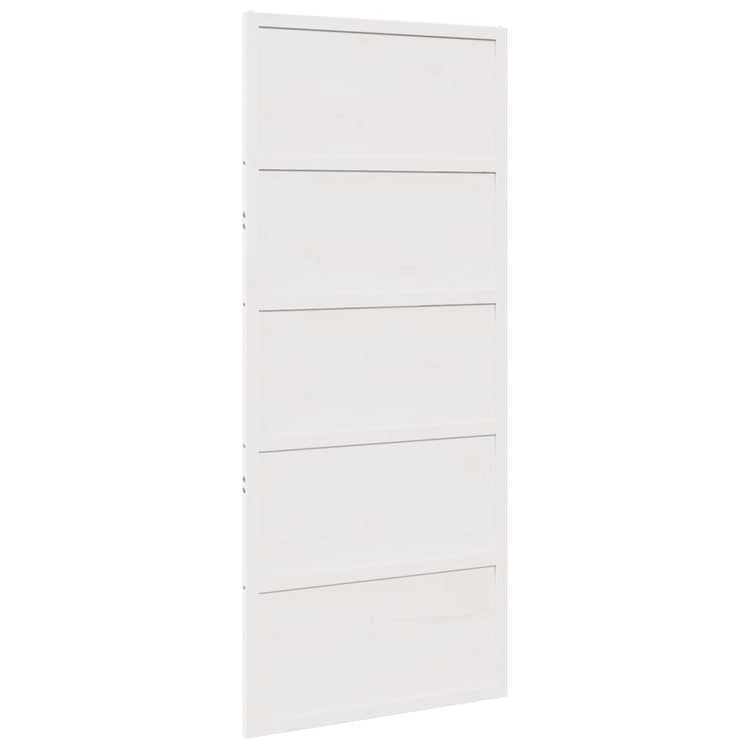 Vidaxl Schiebetür 90x208 cm Festkiefer weiß