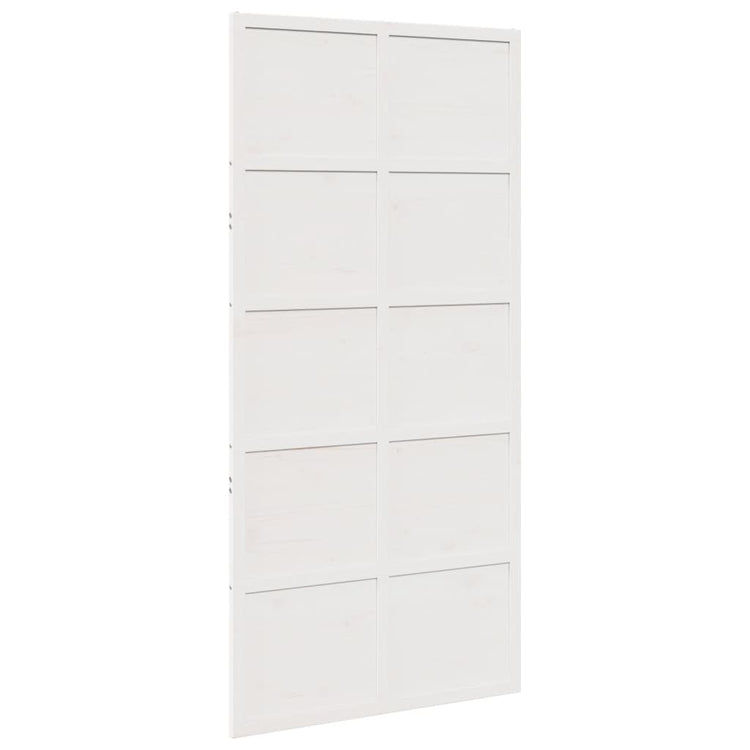 Vidaxl Schiebetür 100x208 cm Festkiefer weiß