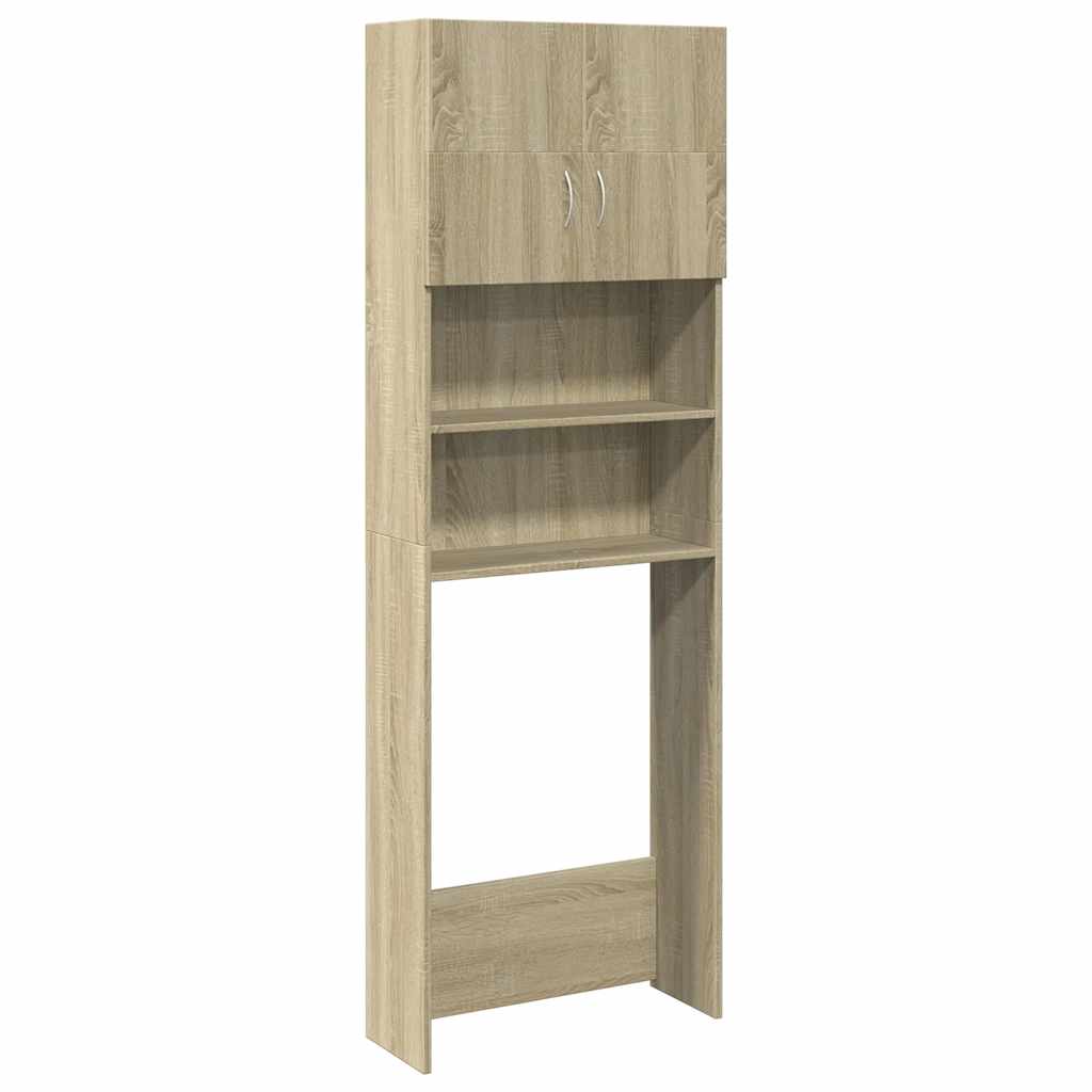 VIDAXL WASH MACHINGBOGT 64X25.5X190 CM PRISCHED HOLD SONOMA OAK -COLD