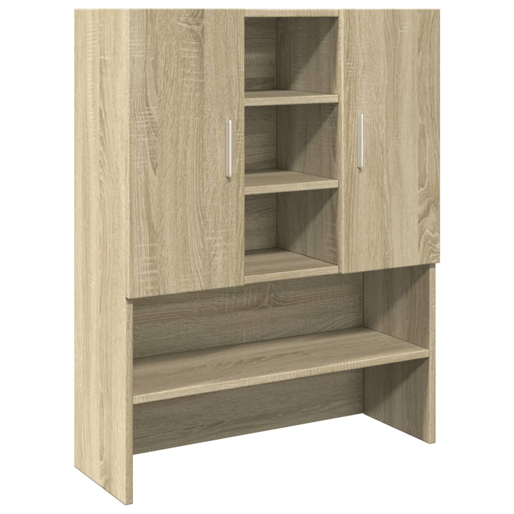 VIDAXL WASH MACHINGBOGT 70.5X24X90 CM SONOMA EAK -COLED