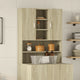 VIDAXL WASH MACHINGBOGT 70.5X24X90 CM SONOMA EAK -COLED