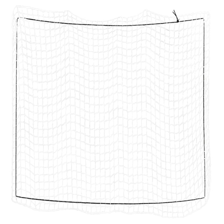 VIDAXL -Anhänger -Netzwerk elastisches Seil 3x3 m Polypropen weiß