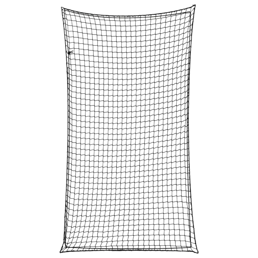 VIDAXL -Anhänger -Netzwerk elastisches Seil 2,7 x 1,5 m Polypropen Schwarz