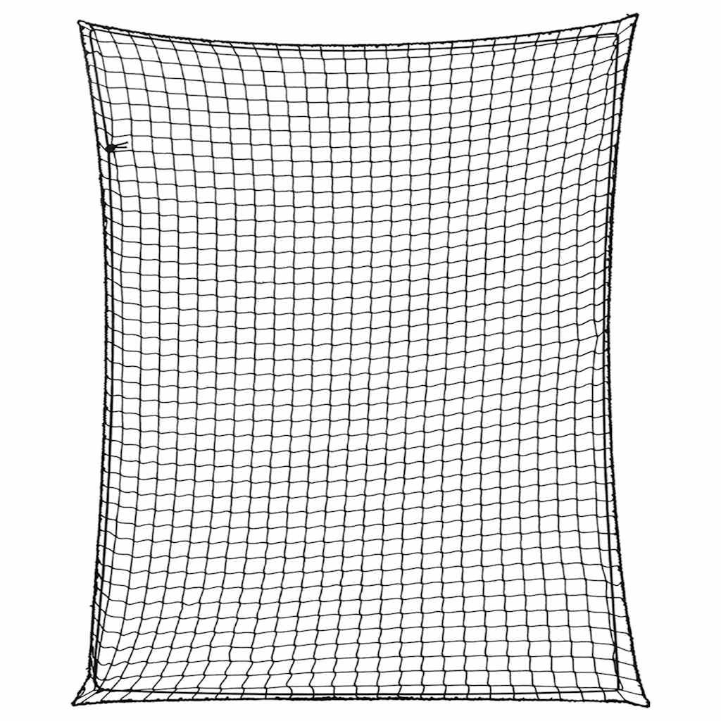 VIDAXL -Anhänger -Netzwerk Elastic Seil 3x2,5 m Polypropen Schwarz