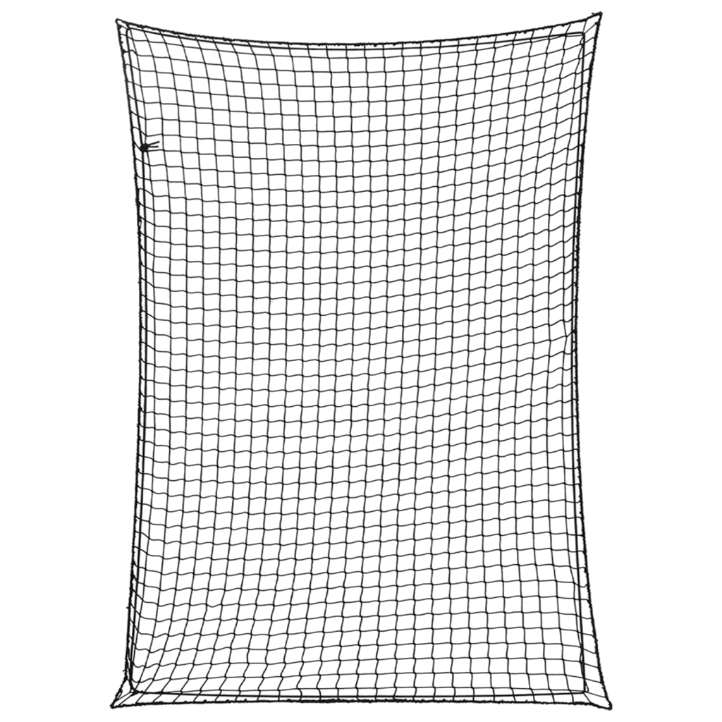 VIDAXL -Anhänger -Netzwerk Elastic Seil 3,5x2,5 m Polypropen Schwarz