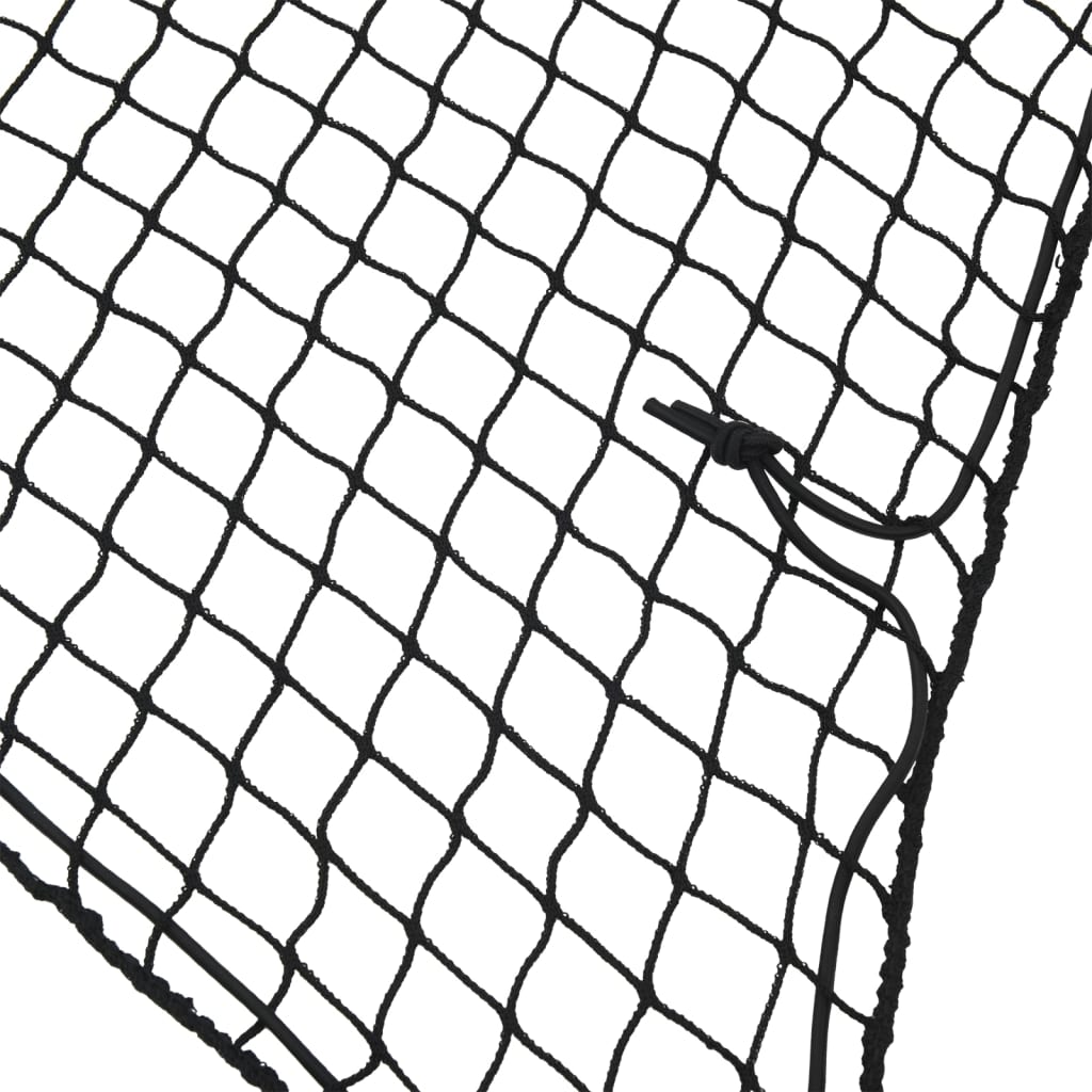 VIDAXL -Anhänger -Netzwerk elastisches Seil 4x2,5 m Polypropen Schwarz