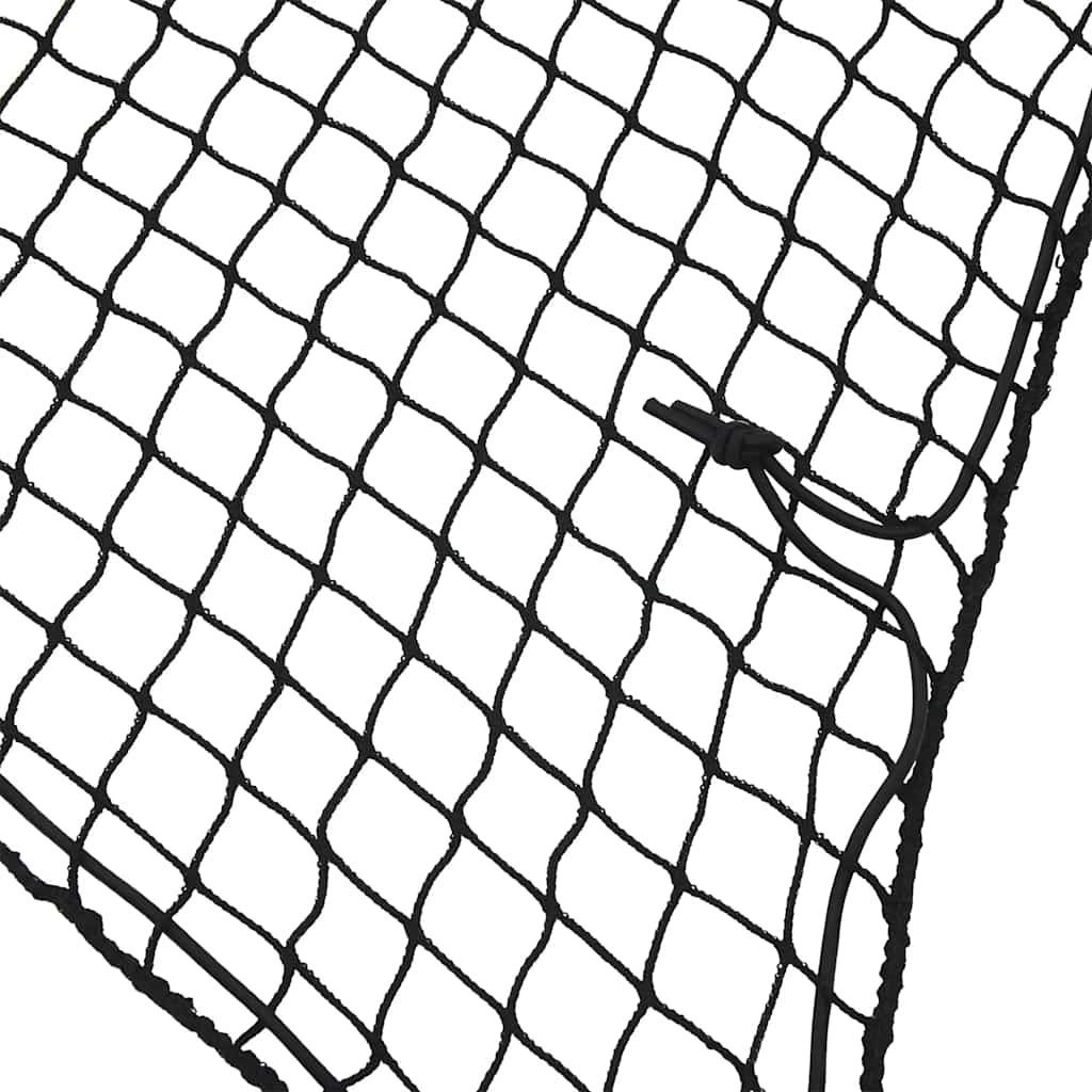 VIDAXL -Anhänger Netzwerk elastisches Seil 3x3 m Polypropen Schwarz