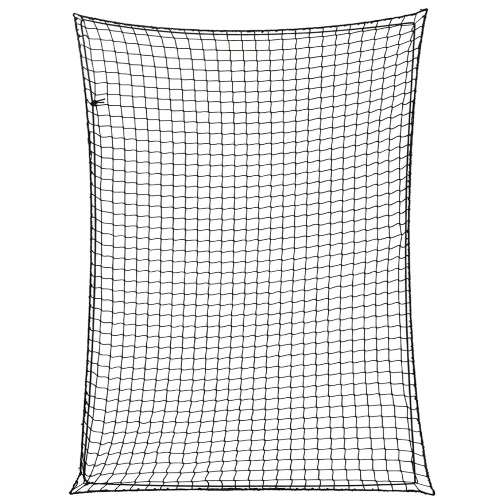 VIDAXL -Anhänger Netzwerk elastisches Seil 4x3 m Polypropen Schwarz