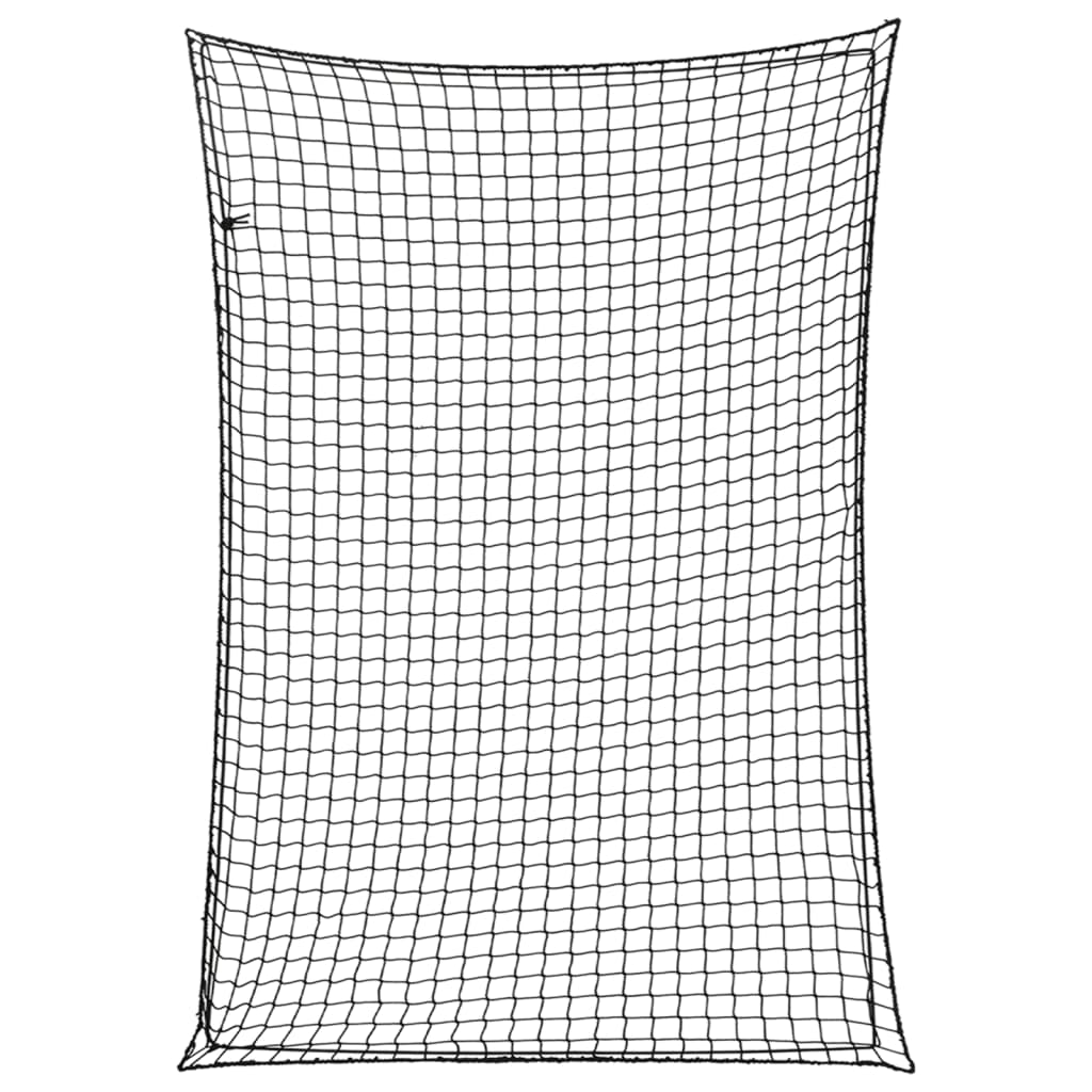 VIDAXL -Anhänger -Netzwerk Elastic Seil 5x3,5 m Polypropen Schwarz