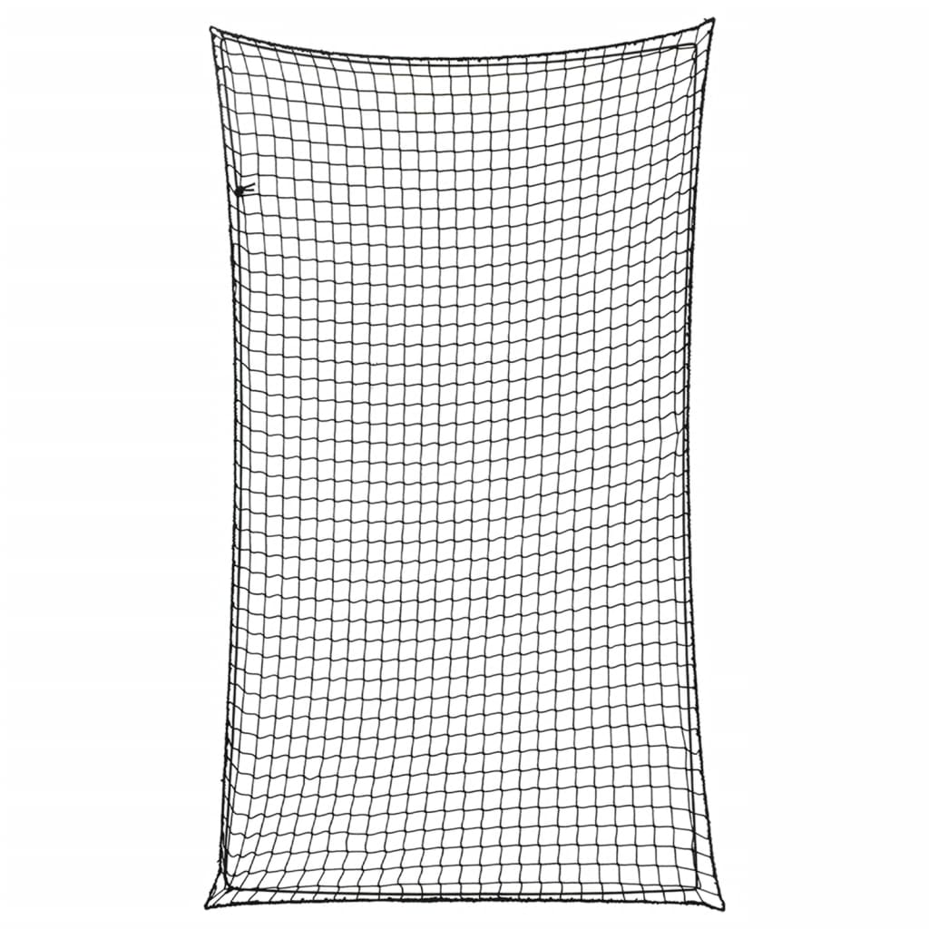 VIDAXL -Anhänger -Netzwerk Elastic Seil 6x3,5 m Polypropen Schwarz