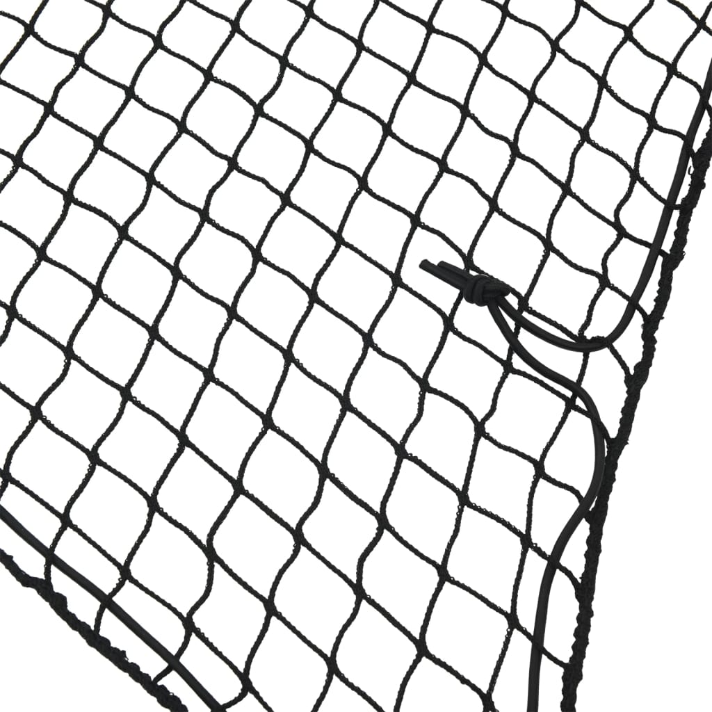 VIDAXL -Anhänger Netzwerk elastisches Seil 4x4 m Polypropen Schwarz