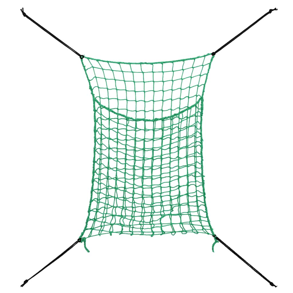 Vidaxl Hooinets 2 PCs 90x60 cm rechteckiger Polypropengrün