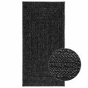 Vidaxl Teppich Zizur Innen und außerhalb 60x110 cm Jute -Anthrazit aussehen - afbeelding 1