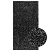 Vidaxl Teppich Zizur Innen und außerhalb von 80x150 cm Jute -Anthrazit - afbeelding 1