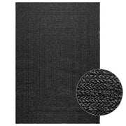 Vidaxl Teppich Zizur innen und außerhalb von 140 x 200 cm Jute Look -Anthrazit - afbeelding 1