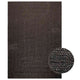 Vidaxl Teppich Zizur innen und außerhalb von 160 x 230 cm Jute Look -Anthrazit