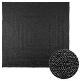 Vidaxl Teppich Zizur innerhalb und außerhalb von 200x200cm Jute Look Anthrazit - afbeelding 1