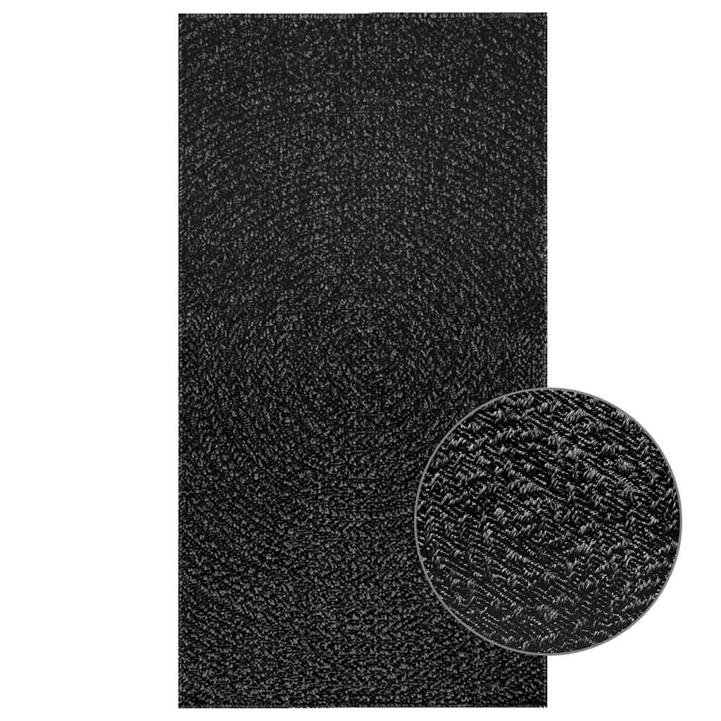 Vidaxl Teppich Zizur Innen und außerhalb von 80x150 cm Jute -Anthrazit