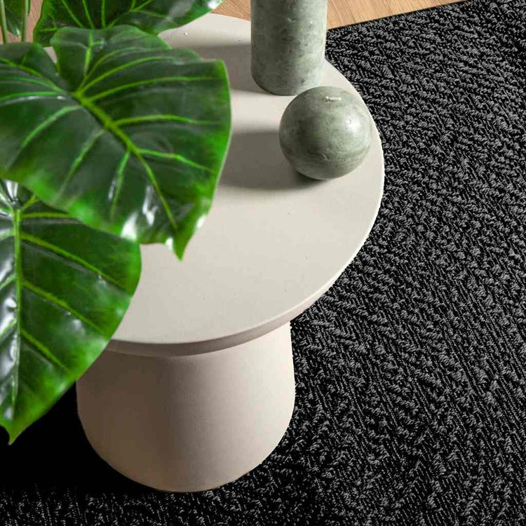 Vidaxl Teppich Zizur innerhalb und außerhalb von 80x200 cm Jute Look Anthrazit