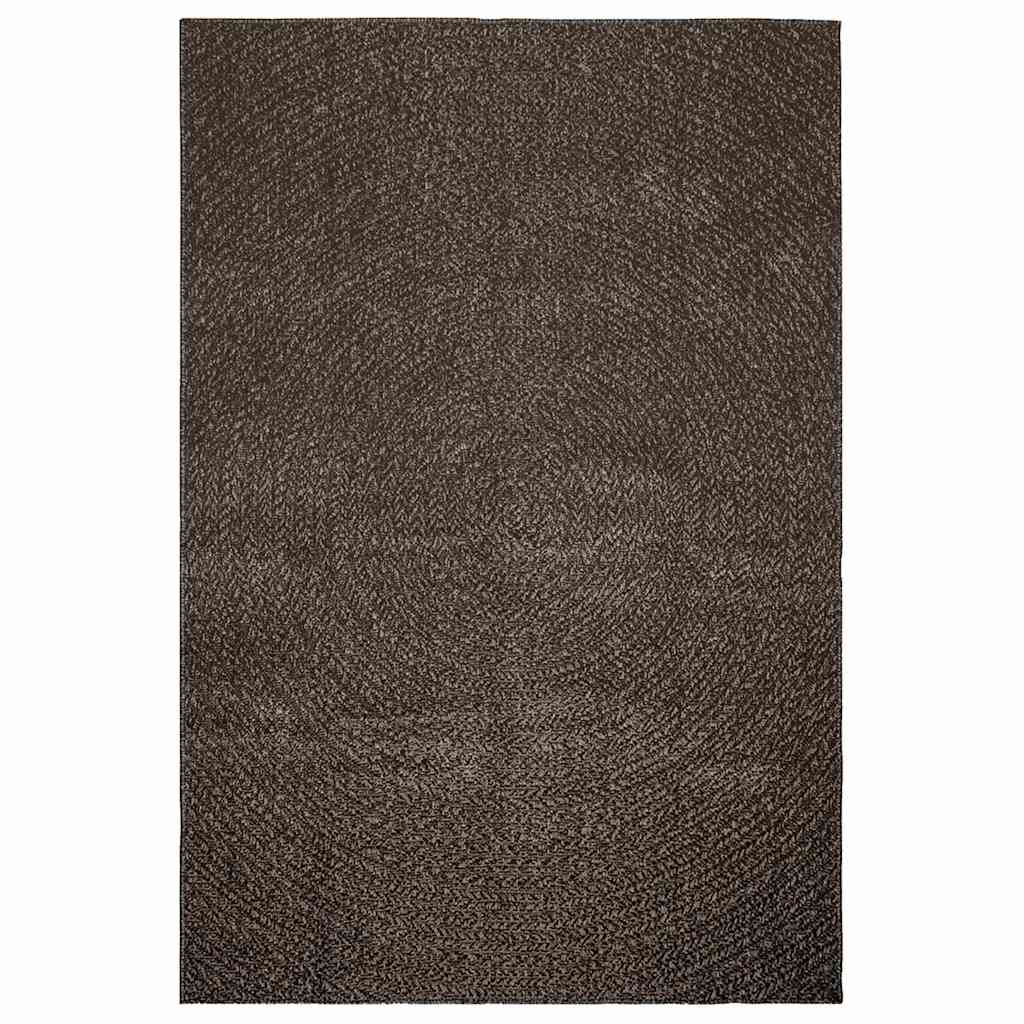 Vidaxl Teppich Zizur innen und außerhalb von 140 x 200 cm Jute Look -Anthrazit